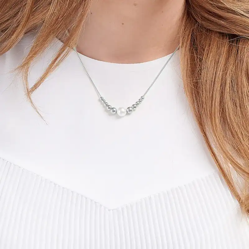 Coast Pearl Necklace silver