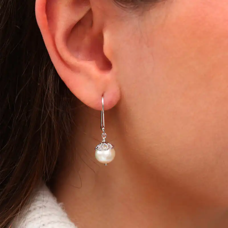 Emma-Kate Pearl Hook Earrings
