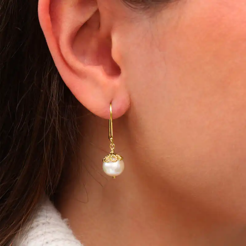 Emma-Kate Pearl Hook Earrings