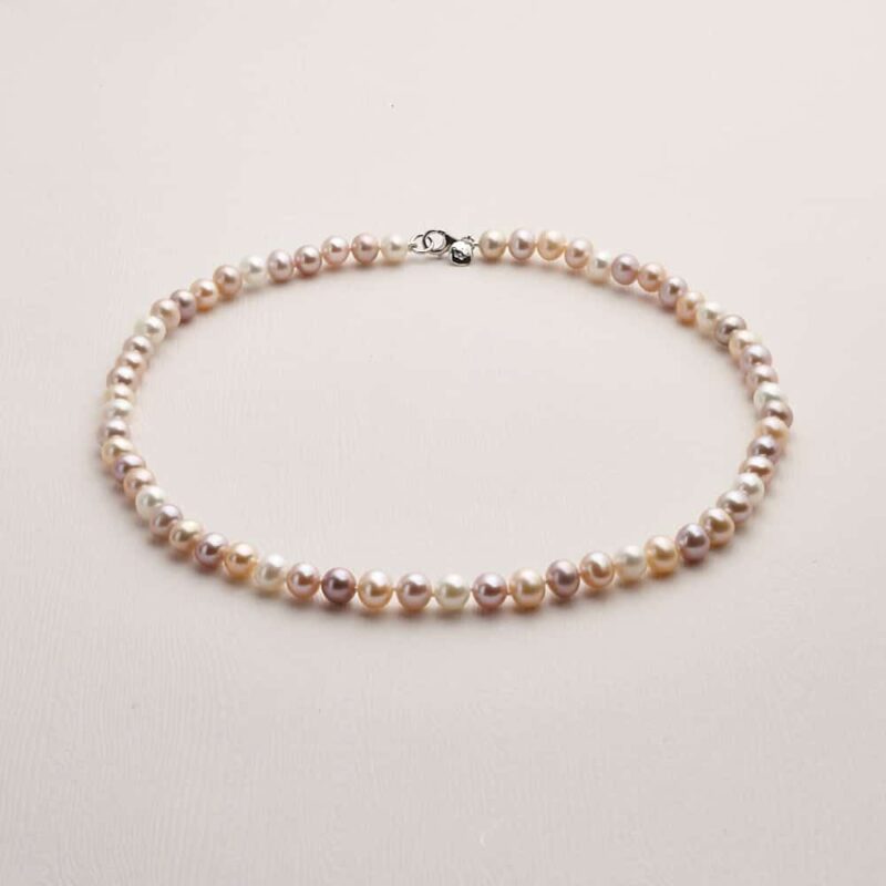 7mm Signature Multi-natural Pearl Necklace 18"