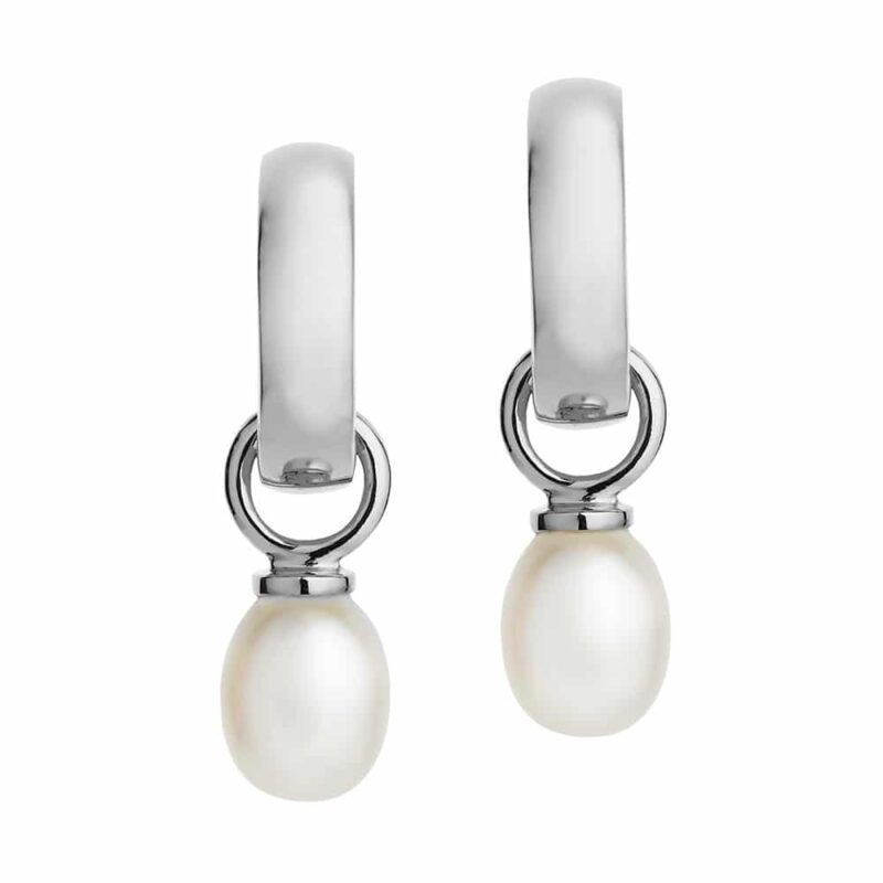 Viva Pearl Earrings silver