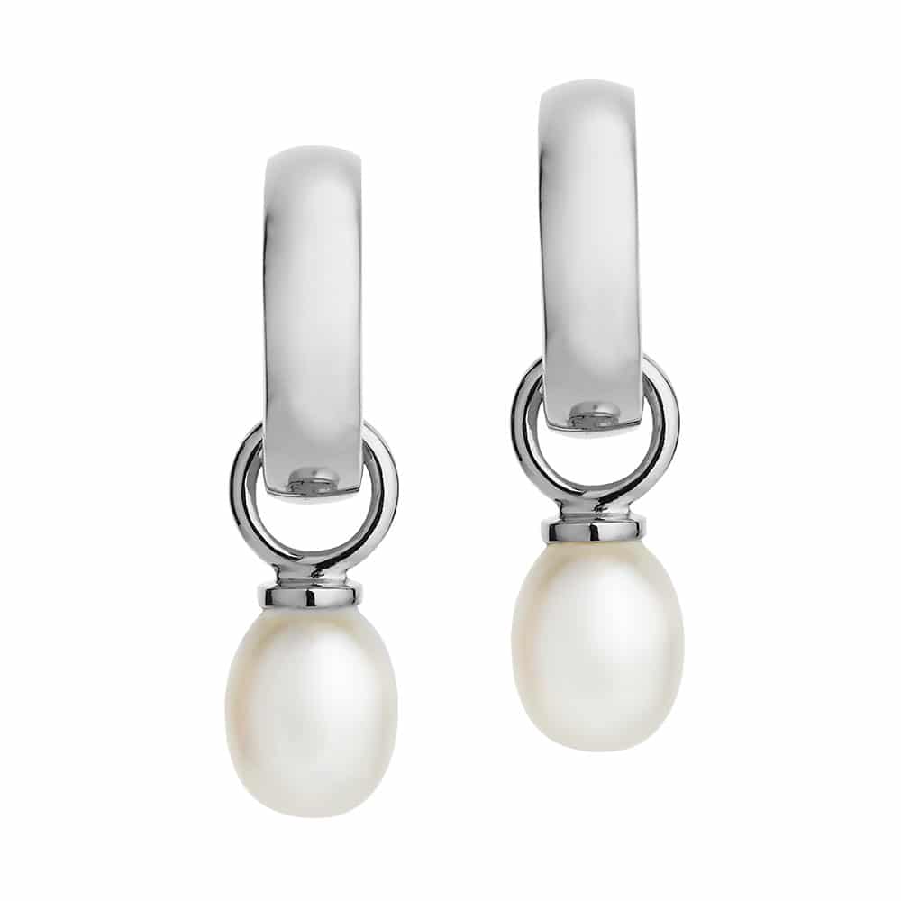 Viva Pearl Earrings silver