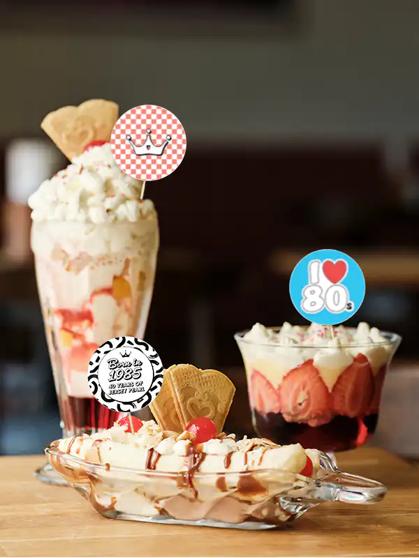 Jersey Pearl celebrates it's 40th birthday with three cafe specials including a retro Trifle!