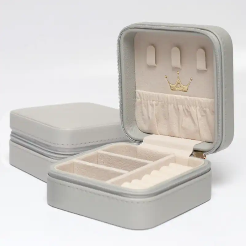 Jersey Pearl Jewellery Box Grey