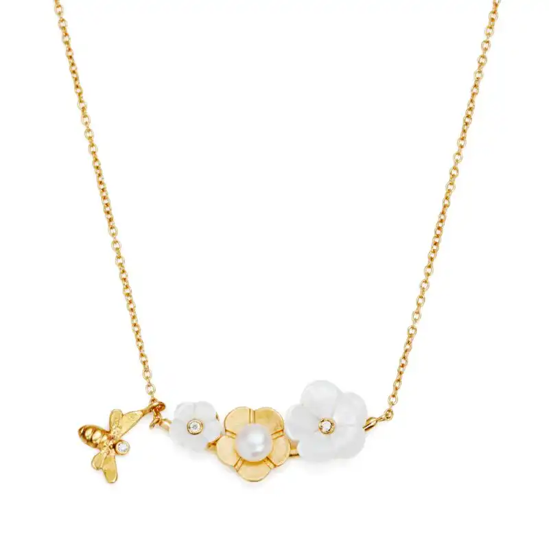 Blossom Pearl Flower Necklace