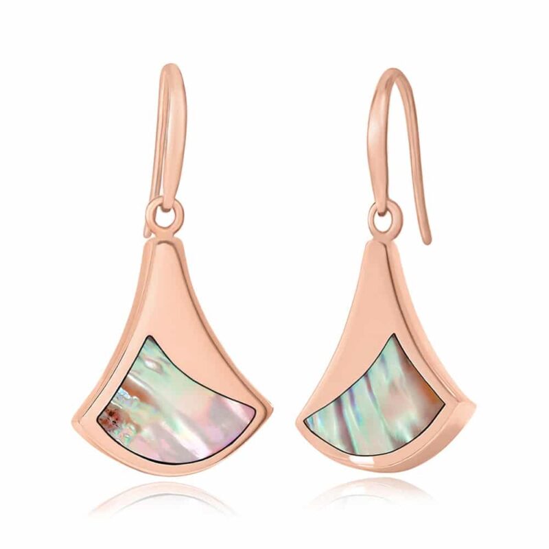Jersey Ormer Drop Earrings Rose Gold