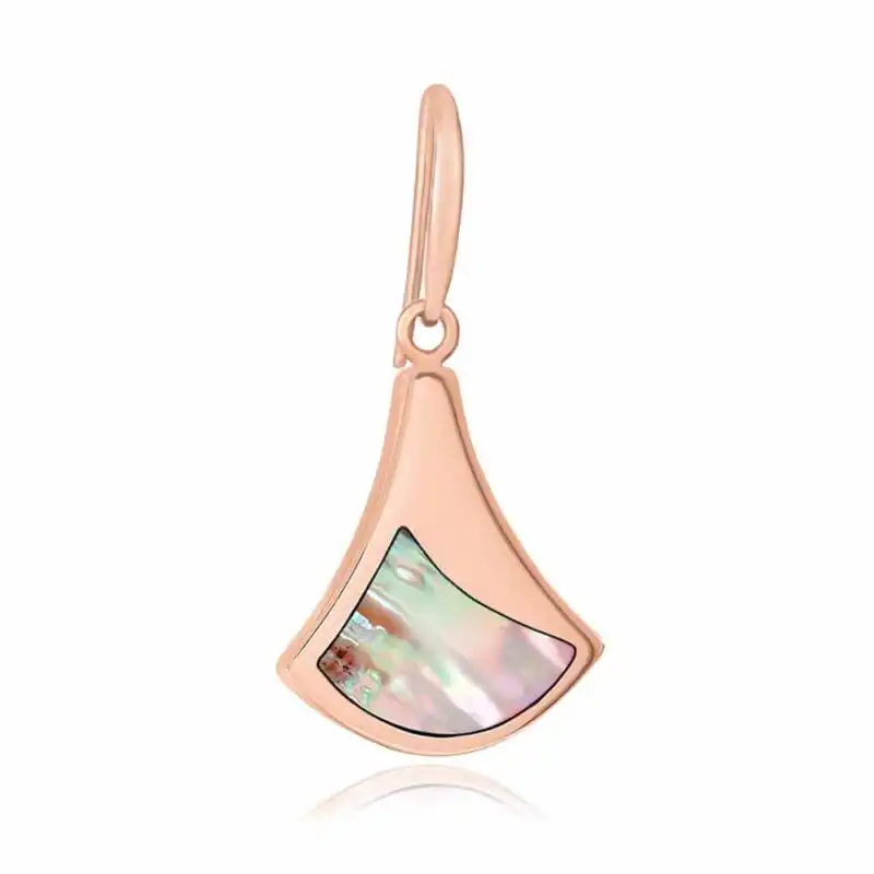 Jersey Ormer Drop Earrings Rose Gold