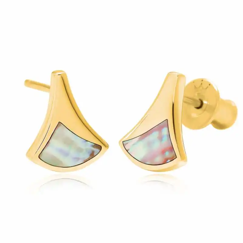 Jersey Ormer Stud Earrings Gold