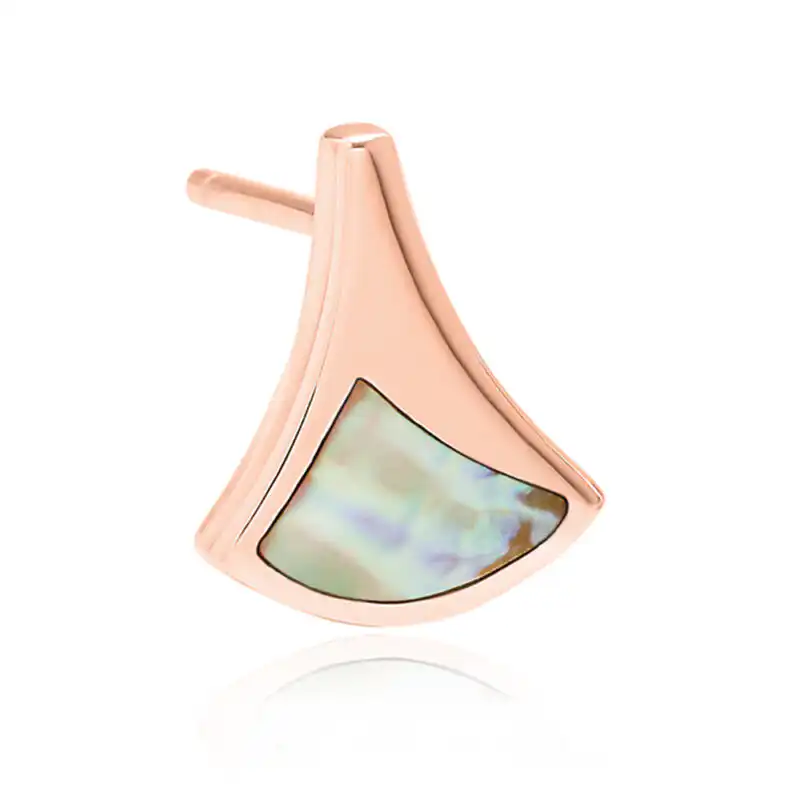 Jersey Ormer Stud Earrings Rose Gold