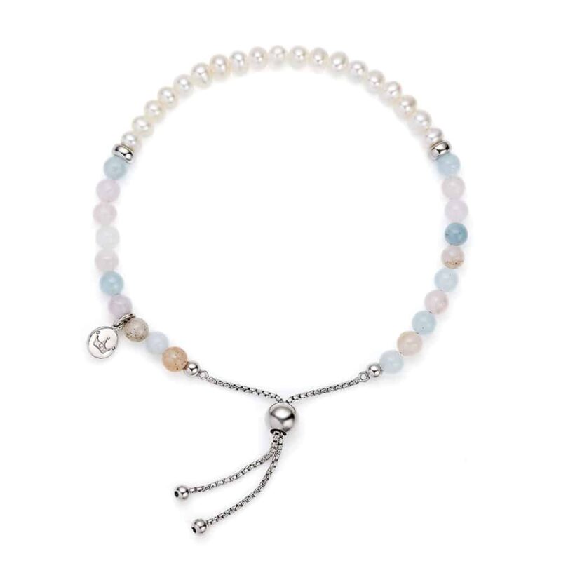 Sky Bar Beryl Stone Pearl Bracelet