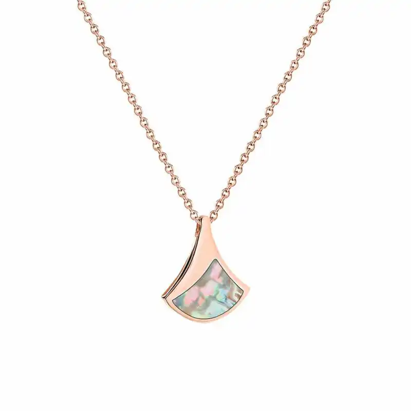 Large Ormer pendant Rose Gold