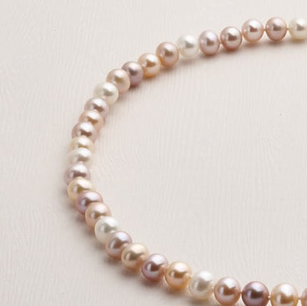 multi coloured strings pearls