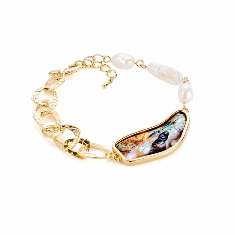 Paua Pearl Chain Bracelet