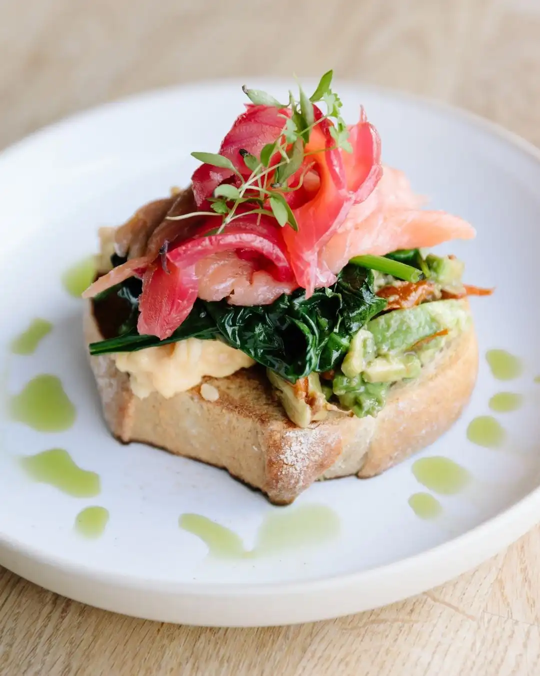 salmon cooked two ways on a plate