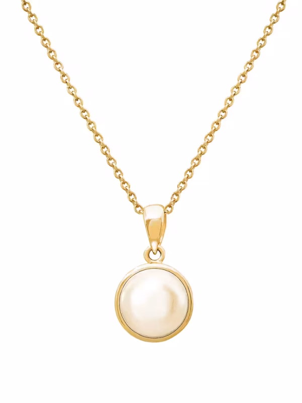 Akoya Pearl Yellow Gold Pendant