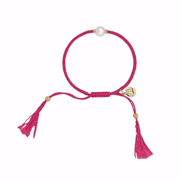 Tassel Bracelet Raspberry