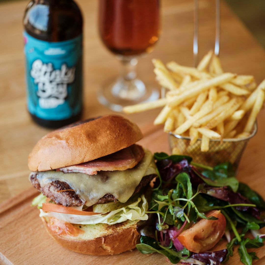 photo of jersey pearl beef burger