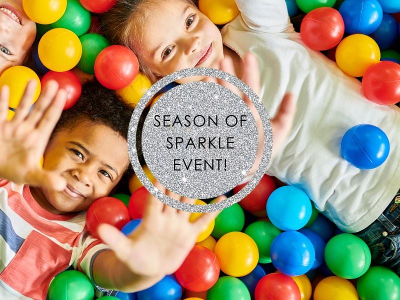 kids in ball pit for jersey pearl christmas bounce party