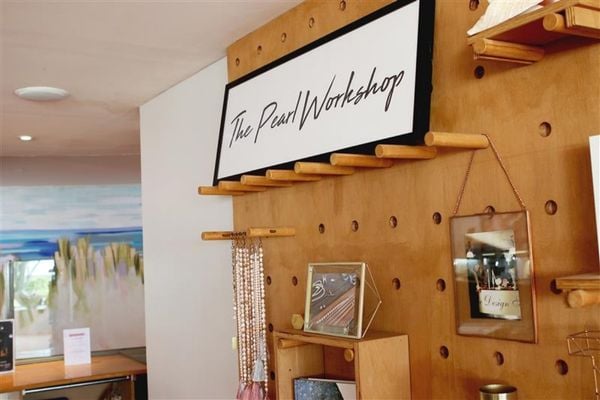 Back wall of Jersey Pearl workshop